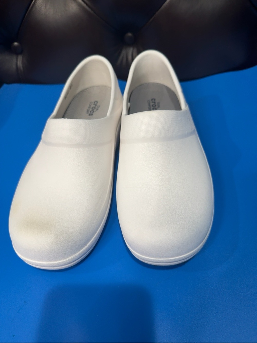 Crocs Neria Pro II White Slip Resistant Work Clogs Women’s W7 - Picture 3 of 9